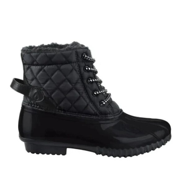 Sporto Womens 11 Andie Duck Boots Quilted Water Repellant Faux Fur Outdoor Shoes - Picture 9 of 12